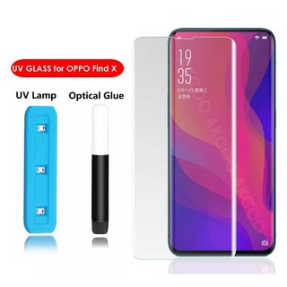 Miếng Dán Kính Cường Lực UV Cho OPPO Find X Full Keo Hình Trong Suốt