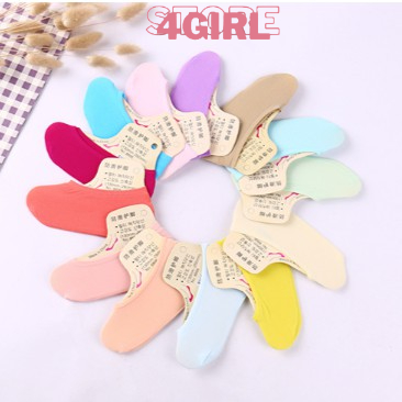 Tất Vớ Trơn Không Cổ - Tất hài cho nữ, vớ mang giày búp bê không cổ, vớ nữ đi giày lười, vớ mỏng mang giày búp bê trơn