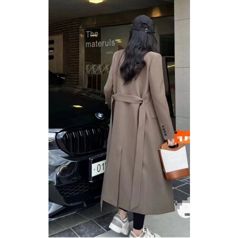 Áo khoác vest blazer dáng dài hai lớp basic cực xinh