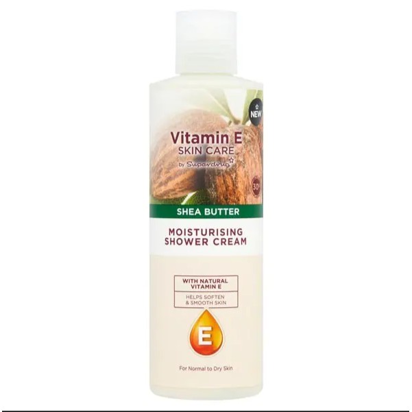 [TOP 1 SHOPEE] Sữa tắm dưỡng ẩm Superdrug Vitamin E Moisturising Shower Cream 250ml (Bill Anh)