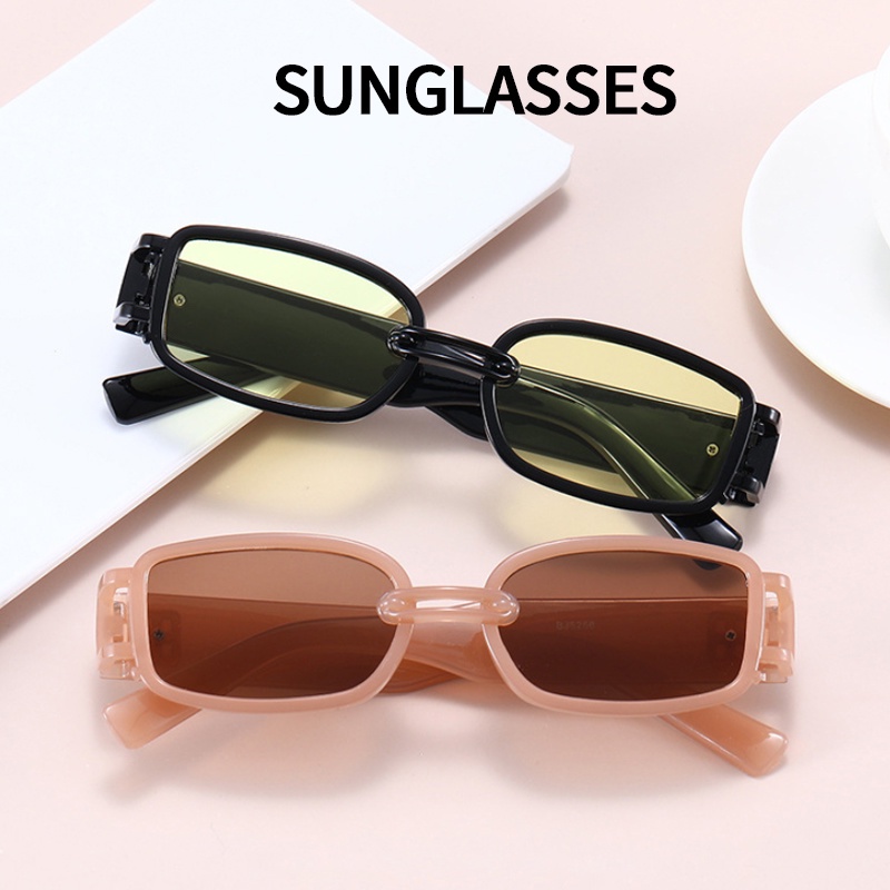 Kính mát gọng vuông dài chống tia UV400 phong cách Hàn Quốc thời trang dành cho cả nam và nữ