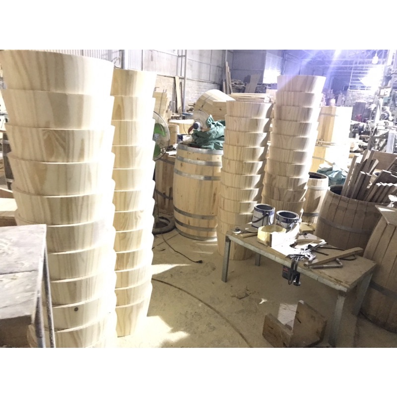 Chậu gỗ ngâm tay chân kết hợp làm nail xả kho