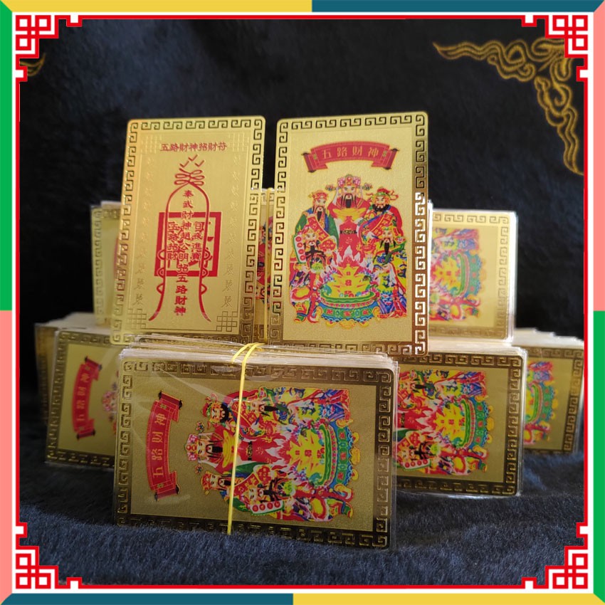 Kim Bài Ngũ Lộ Thần Tài - Phù Ngũ Lộ Thần Tài khai vận mở cung Tài Lộc - PHONG THỦY LIÊN HOA | BigBuy360 - bigbuy360.vn