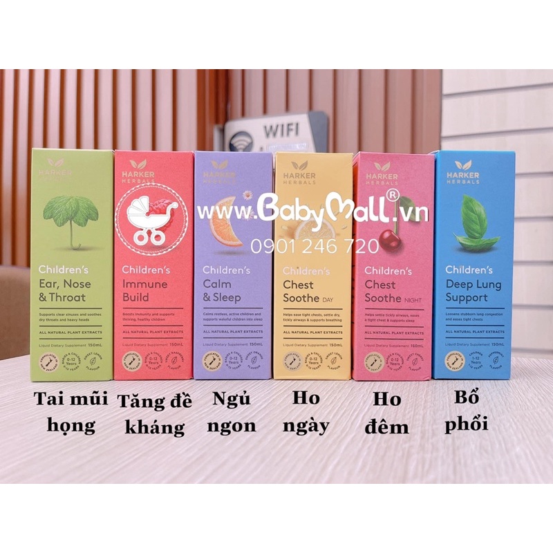 Siro ngủ ngon Harker Herbals Children's Calm &amp; Sleep cho bé 5416