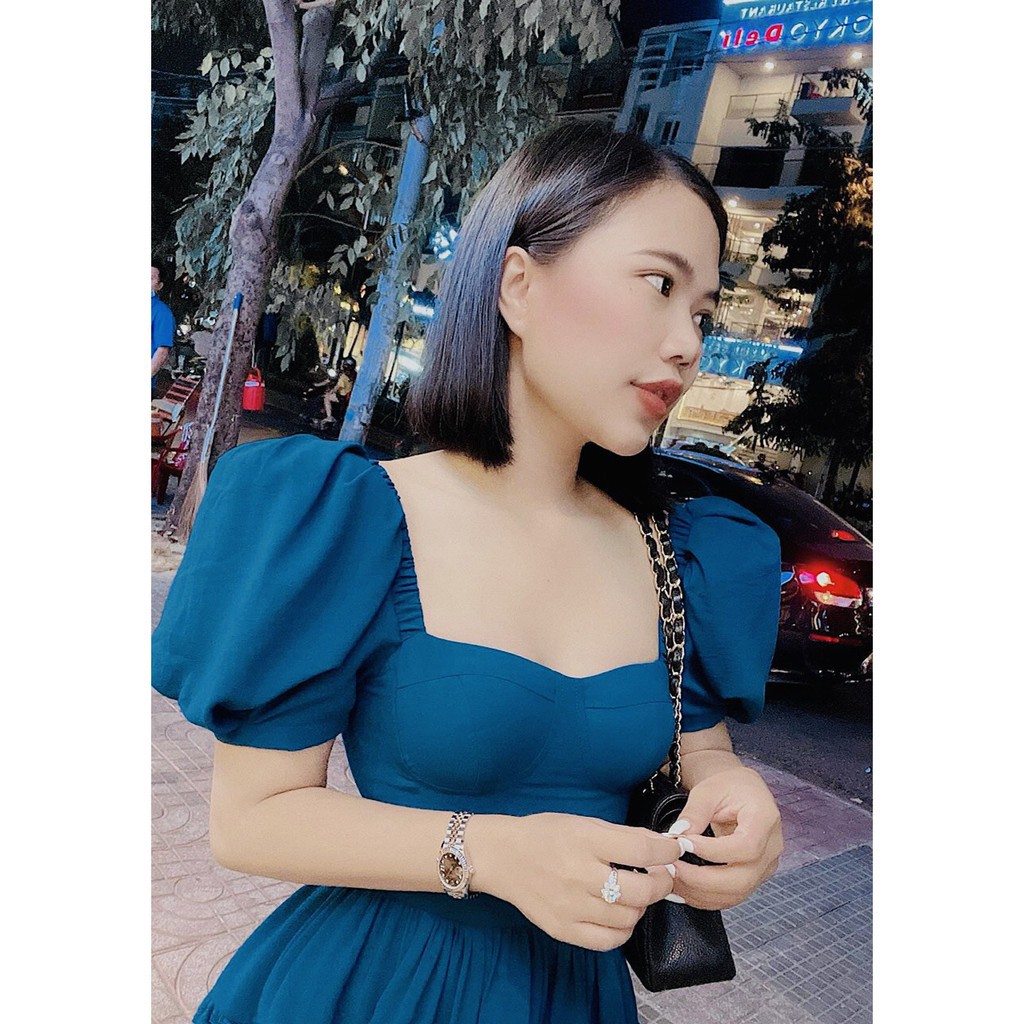 [HOT TREND 2021] Váy Xòe Cúp Ngực Tay Bồng - Đầm Nữ Xinh | BigBuy360 - bigbuy360.vn