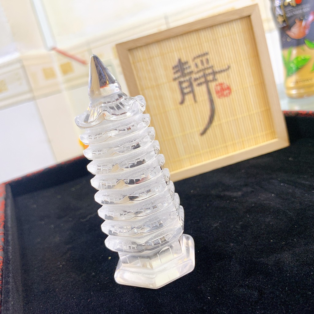 Tháp Văn Xương Đá Thạch Anh Trắng mang lại thuận lợi học hành, thi cử, thăng tiến công danh sự nghiệp