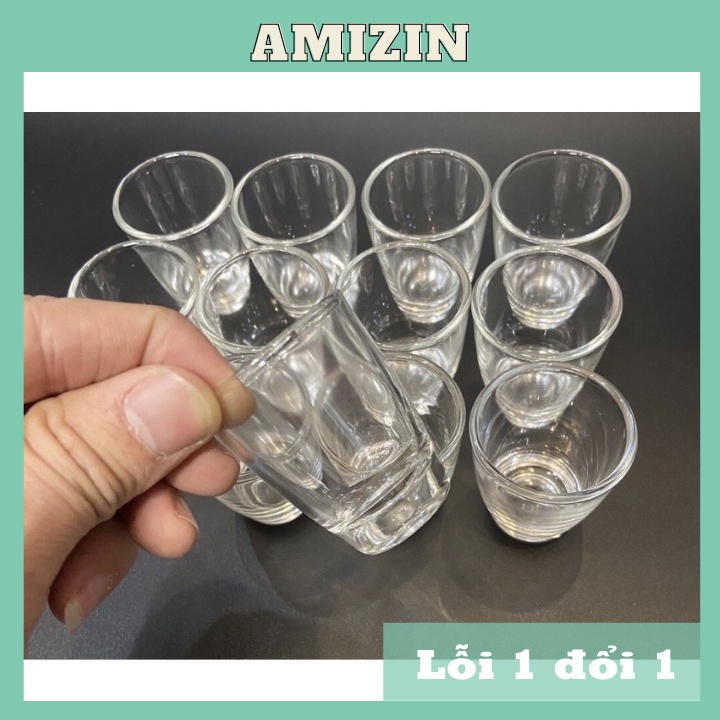 Bộ 20 ly uống rượu bằng nhựa trong suốt AMIZIN Chén nhỏ uống rượu Freeship từ 50k