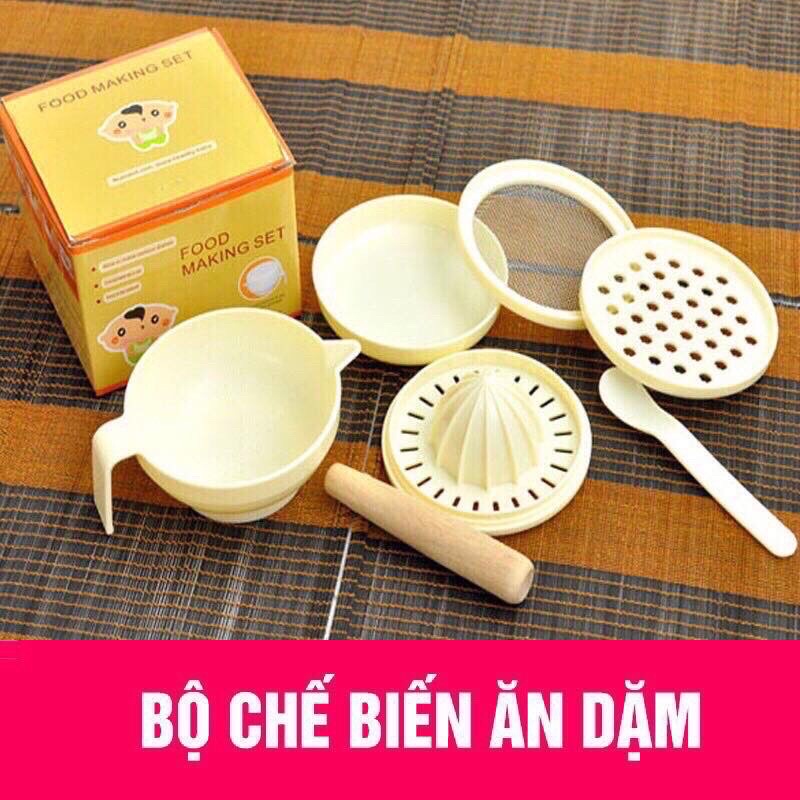 Bộ chế biến thức ăn dặm kiểu Nhật