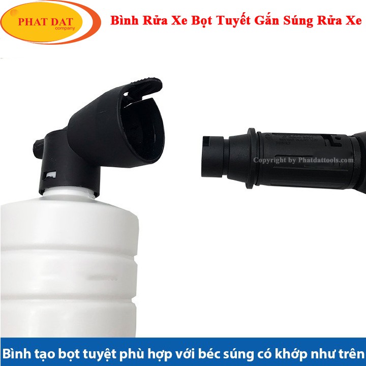 Binh Tao Bọt Tuyết Mini Gắn Súng Rửa Xe