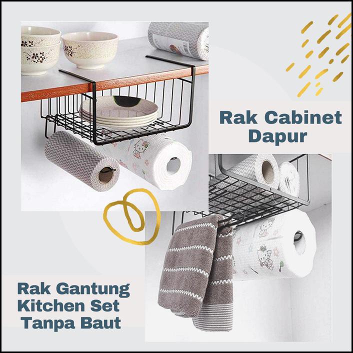 Giá Treo Đồ Dùng Nhà Bếp Màu Đen Tiện Dụng