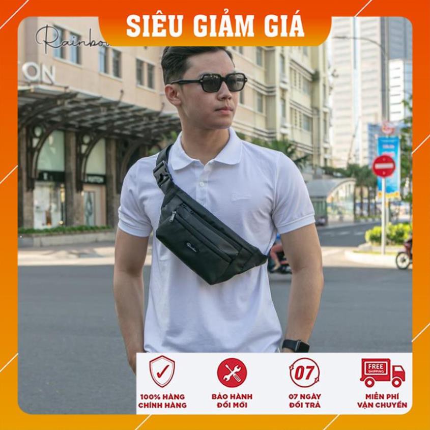 Túi bao tử, túi đeo chéo nam mini Rainbow BG005 chất vải trượt nước đơn giản , nhỏ gọn , thời trang | BigBuy360 - bigbuy360.vn