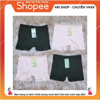 Quần mặc trong váy pha ren