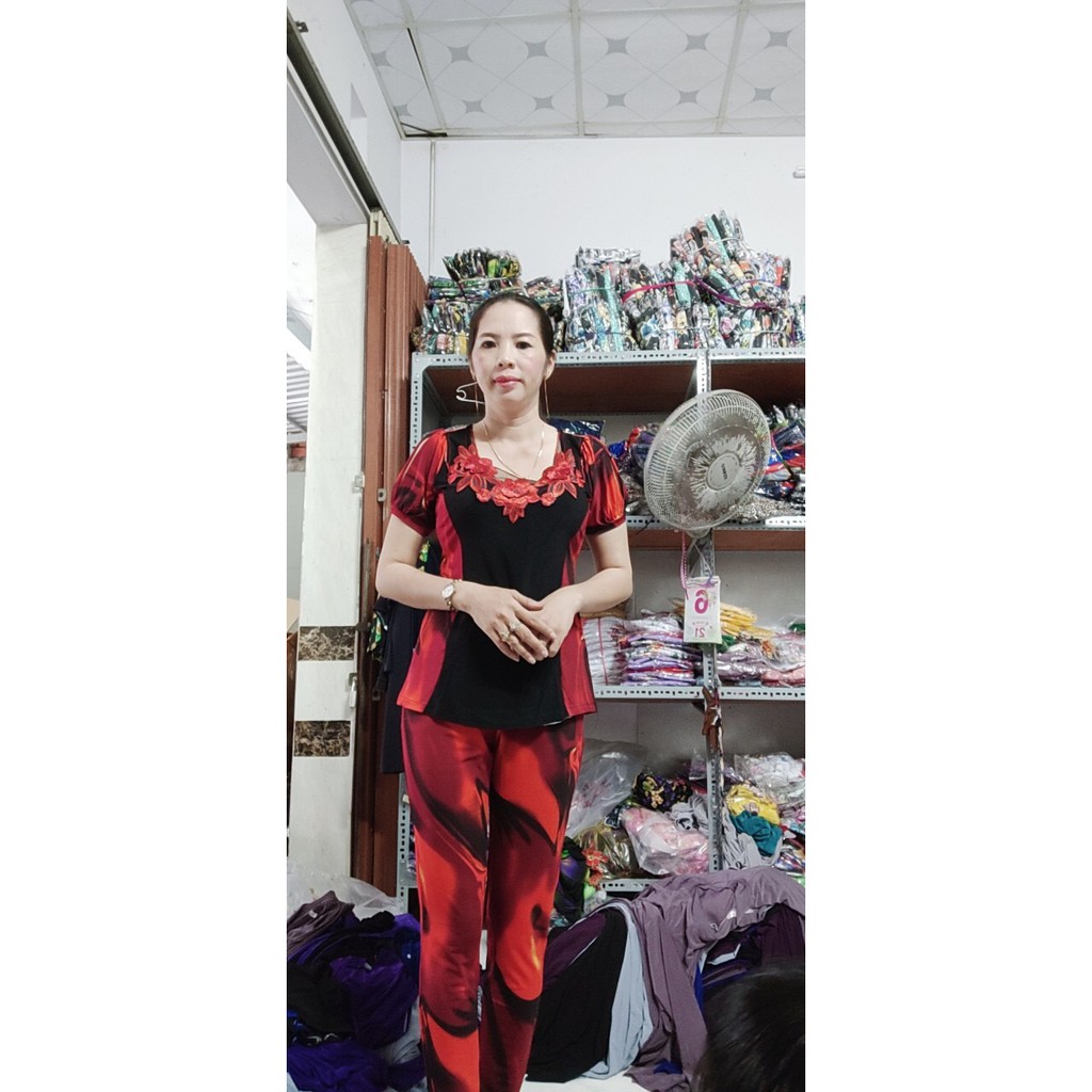 BỘ KIỂU PHỐI CỔ THÊU HOA(40-72KG)