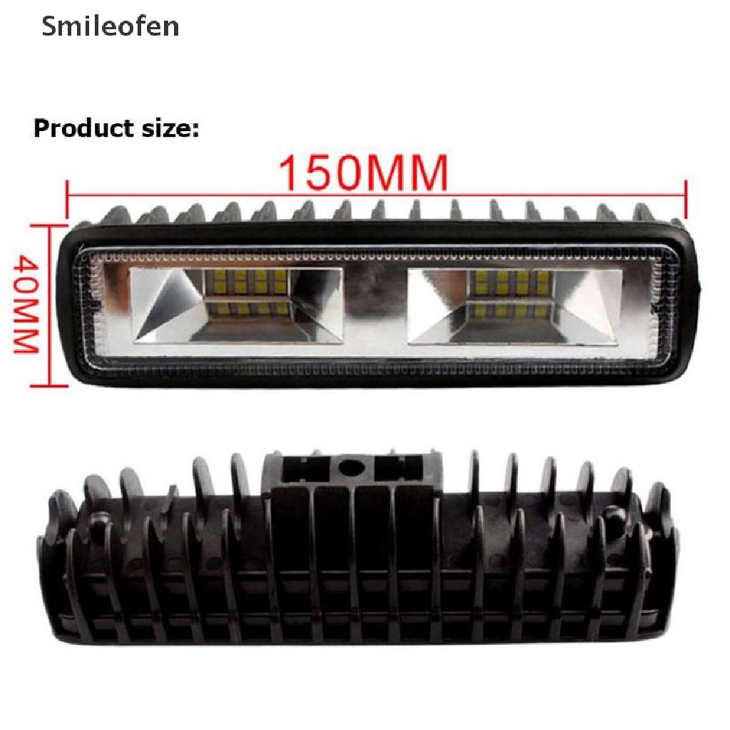 Đèn Led 16 Bóng 48W 6000K Ánh Sáng Trắng Chống Thấm Nước Chuyên Dụng Cho Xe Hơi