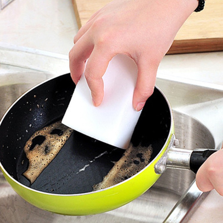 Miếng xốp bọt biển rửa bát đũa chén đĩa chà nồi chảo tẩy vết bẩn nhà bếp làm sạch đồ phòng tắm lau mặt kính ô tô Dimino
