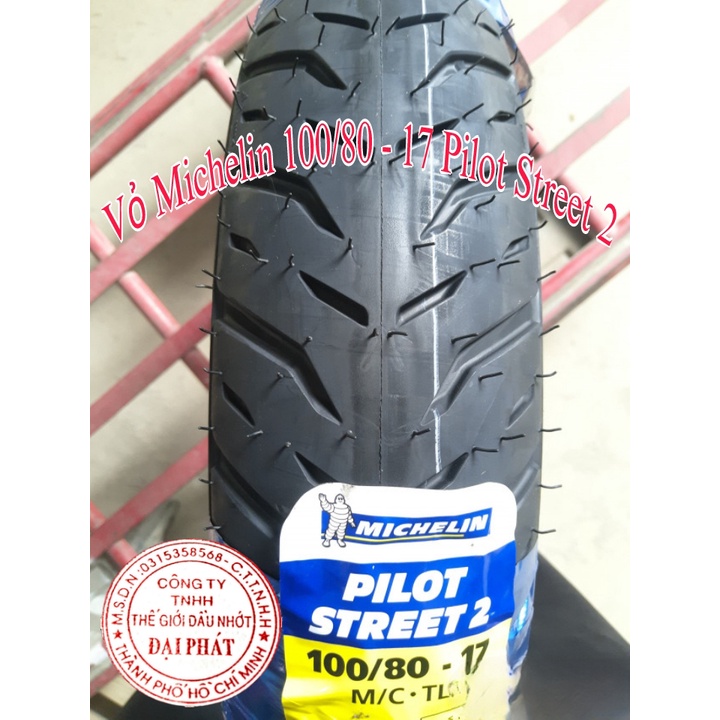 Vỏ Michelin PILOT STREET 2 Vành 17 đầy đủ size 70/90-17 80/90-17 90/80-17 100/80-17 110/70-17 120/70-17