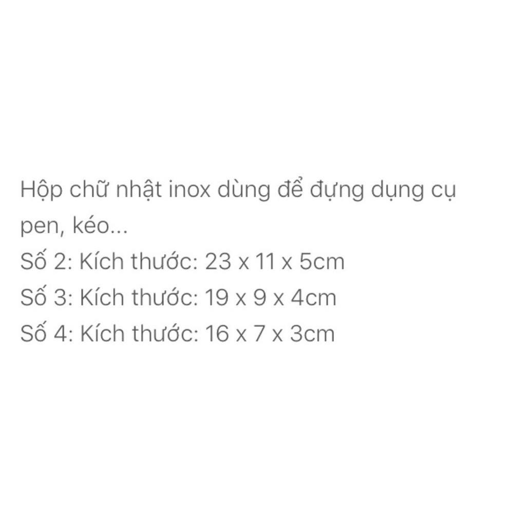Hộp chữ nhật đựng dụng cụ các cỡ