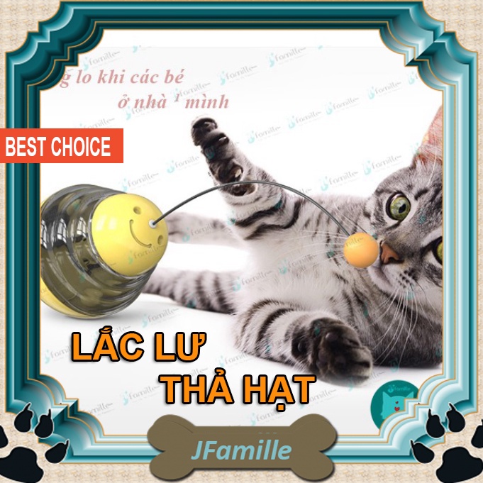Đồ Chơi Thông Minh Cho Chó Mèo JFamille, Lật Đật Thả Hạt, Bóng Lắc Lư, Sẵn 4 Màu, Bền Đẹp, Chắc Chắn - JF18