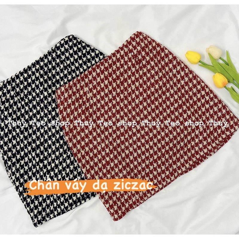 [Hàng sẵn] CHÂN VÁY DẠ KẺ ZICZAC HÀNG CAO CẤP CHẤT DÀY | BigBuy360 - bigbuy360.vn
