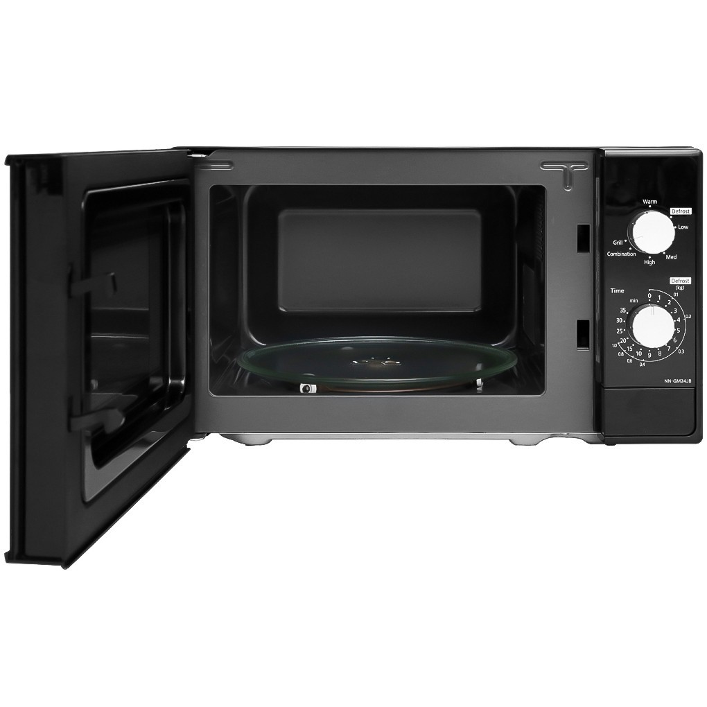 Hàng Chính Hãng Lò vi sóng có nướng Panasonic PALM-NN-GM24JBYUE 20 lít - 5 MỨC CÔNG SUẤT (Màu đen)