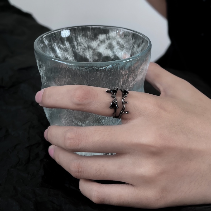 Nhẫn Đeo Tay Thiết Kế Hai Lớp Phong Cách Mới Lạ Cá Tính