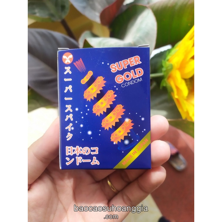 BAO CAO SU SUPER GOLD Hộp 2 Cái - Bcs Cao cấp CÓ GÂN, GAI, BI từ NHẬT BẢN tạo Cảm Giác Thăng Hoa Cho CẢ 2