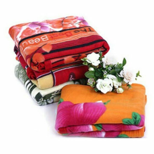 Mền nỉ dày 1m8 x 2m1 (800g) chát chọn mẫu