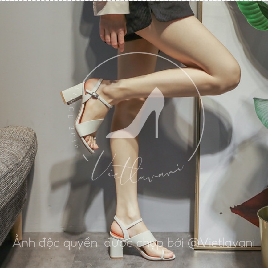 Giày sandal mã LNS44 quai chéo xỏ ngón cao 7P hàng hot 2021 siêu phẩm