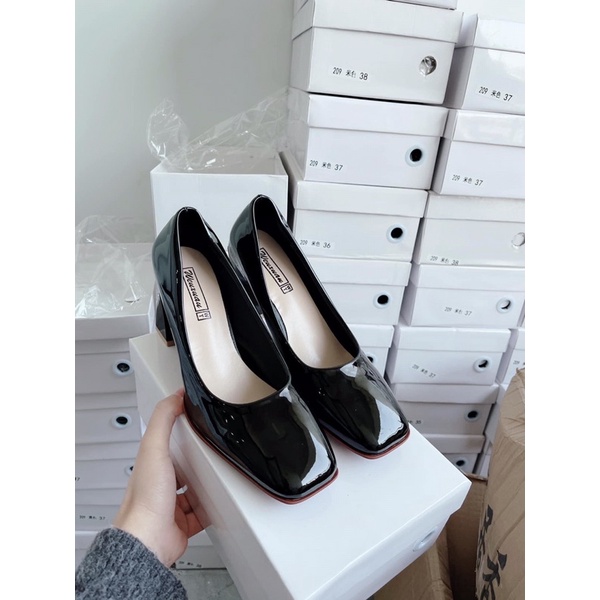 Guốc nữ mũi vuông , guốc nữ cao gót 7p
