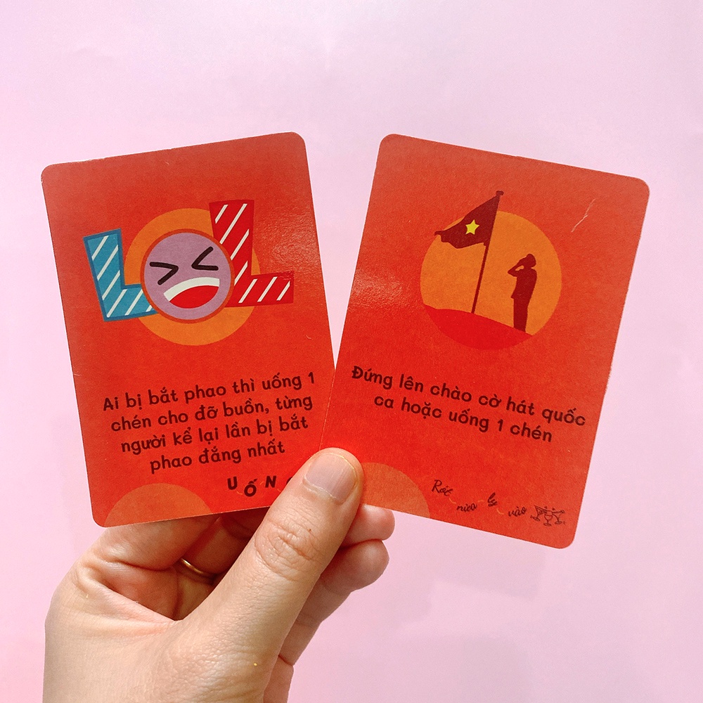 Bộ Bài Drinking Game Uống Đê 40 Lá Bản Học Đường Bài Huệ Nốc Out Cho Nhóm Bạn Giải Trí Trong Bữa Tiệc UD-HOCDNG