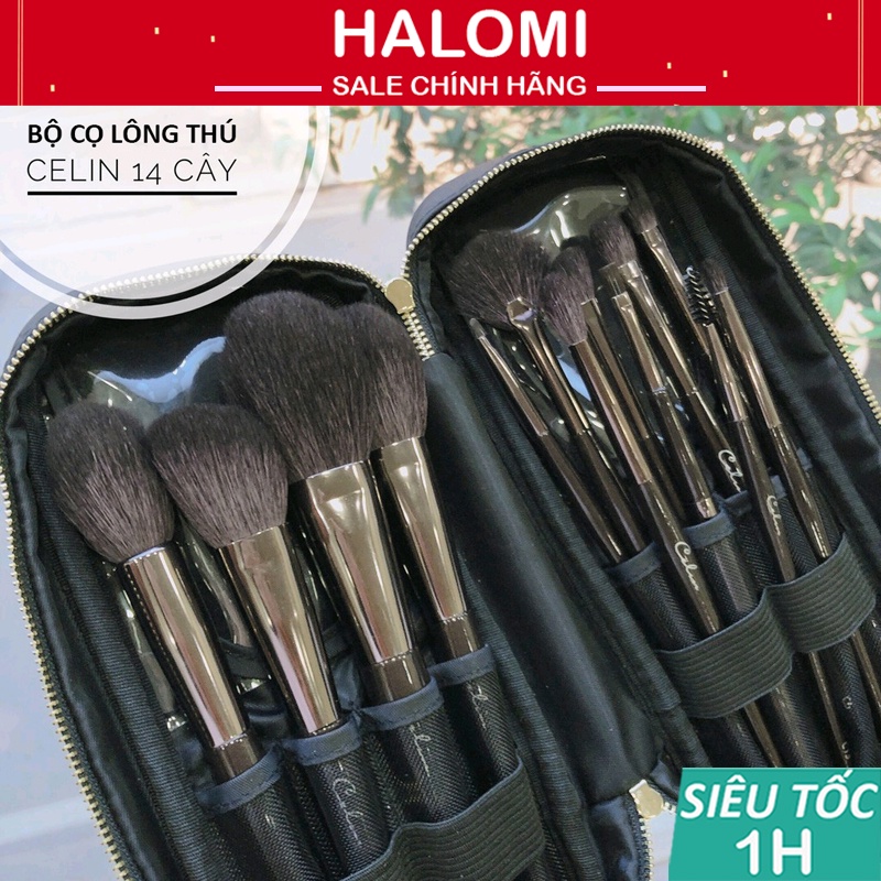 Bộ cọ cá nhân Celin 14 cây lông thú phiên bản cá nhân cao cấp làm thủ công tinh xảo