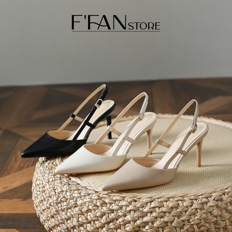 Da Mềm, Cao Gót Nữ 810 Màu Đen Be Trắng Sữa FFAN STORE