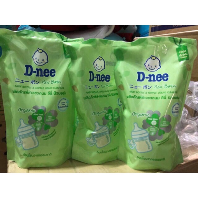 COMBO 3 Túi Nước Rửa Bình Sữa Dnee 600ml