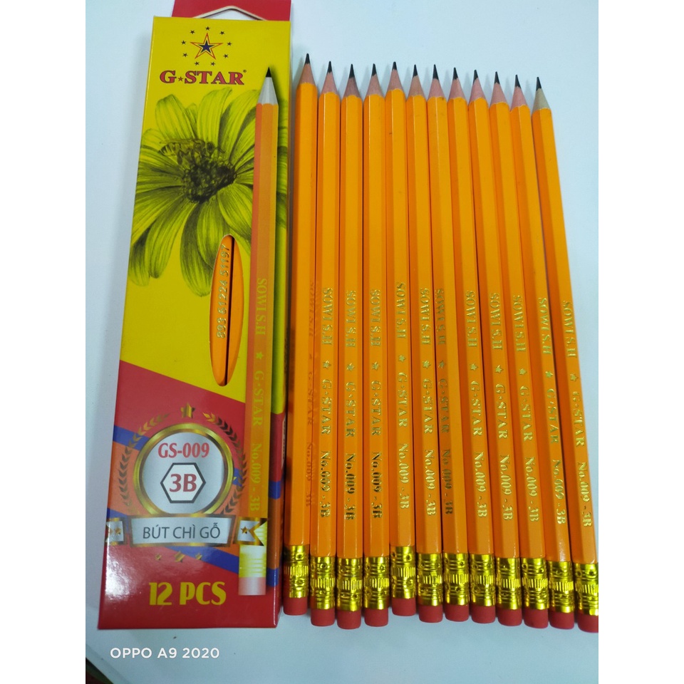 Hộp 12 bút chì Vàng GStar