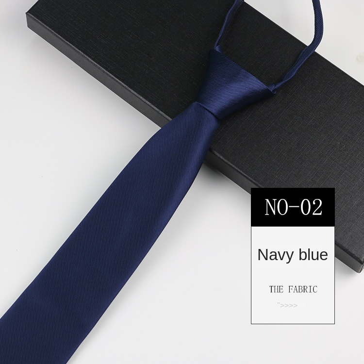 Cà Vạt 7CM Có Khóa Kéo Màu Đen / Xám / Đỏ Dành Cho Nam / Nữ