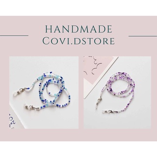 Dây đeo khẩu trang hạt cườm sắc màu pastel - Handmade