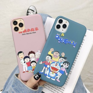 Ốp Lưng Iphone Silicon dẻo bảo vệ máy Doraemon x Maruko - S249