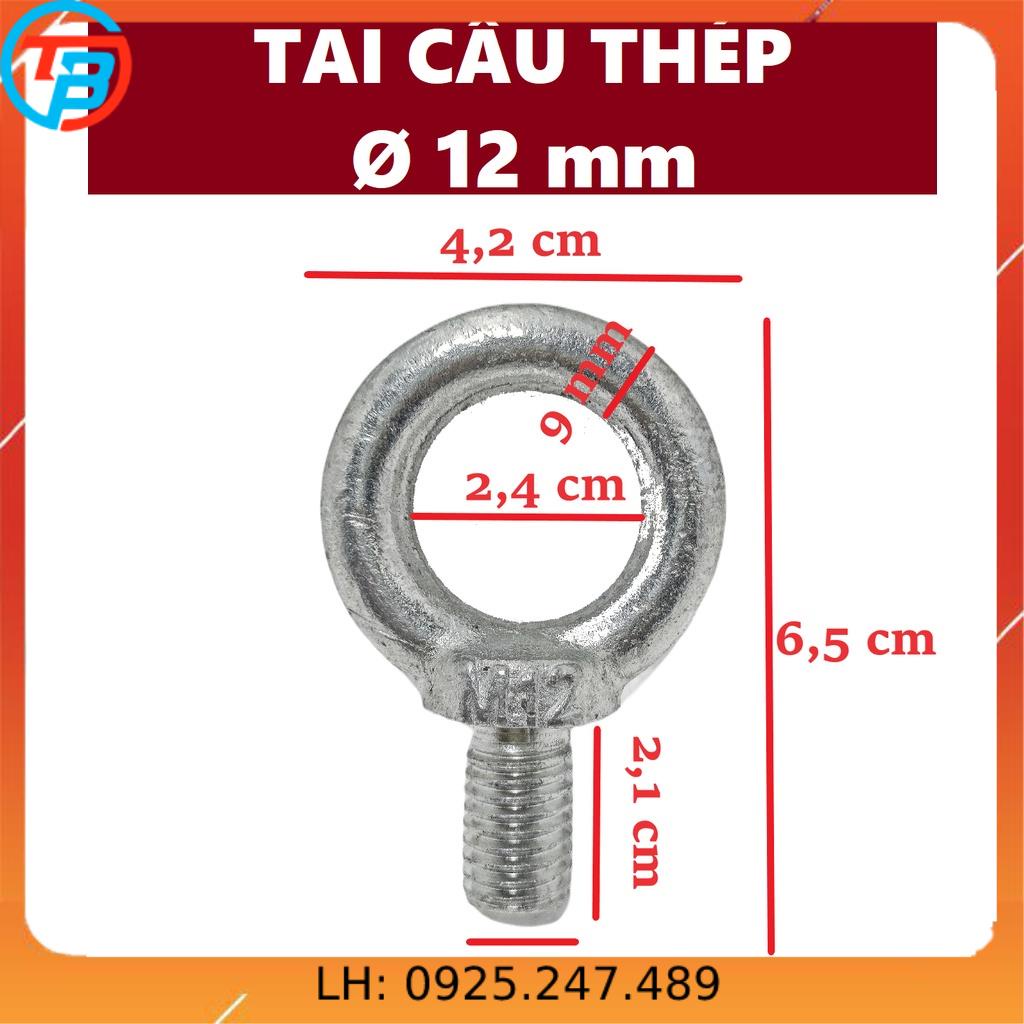 Tai cẩu thép, bulong tròn [ Phi 12mm ] CÁP THÉP SÀI GÒN