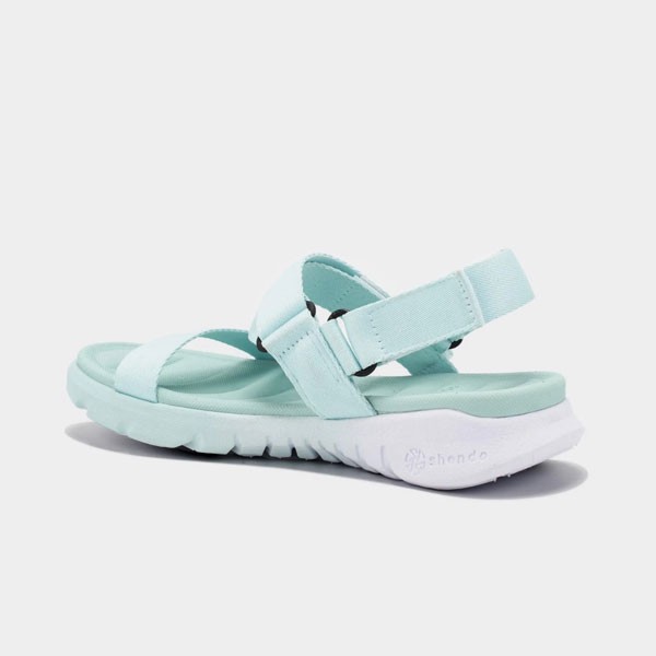 Sandal Shondo F6 Sport Ombre đế 2 màu xanh mint trắng F6S0442