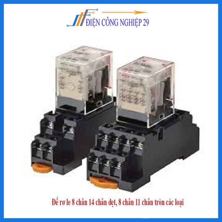 Đế rơ le 8 chân 14 chân dẹt, 8 chân 11 chân tròn các loại