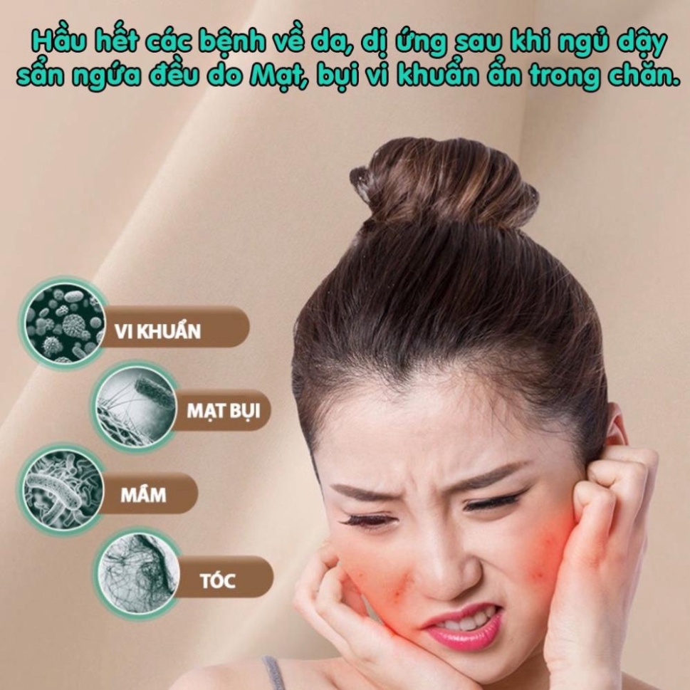 Máy hút bụi giường nệm diệt khuẩn UV, chuyên dụng hút bụi vệ sinh giường nệm, chăn ga, ghế sofa, bảo hành 12 tháng