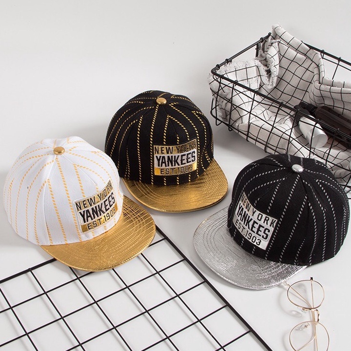 Mũ snapback cho bé, Mũ nón lưỡi trai YANKEES cực chất nhiều màu vải mềm đẹp phong cách hiphop mới nhất