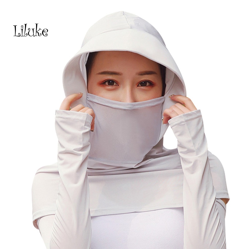 Nón đội bảo vệ mặt cổ chống nắng có viền dành cho nữ đi biển hoặc đạp xe