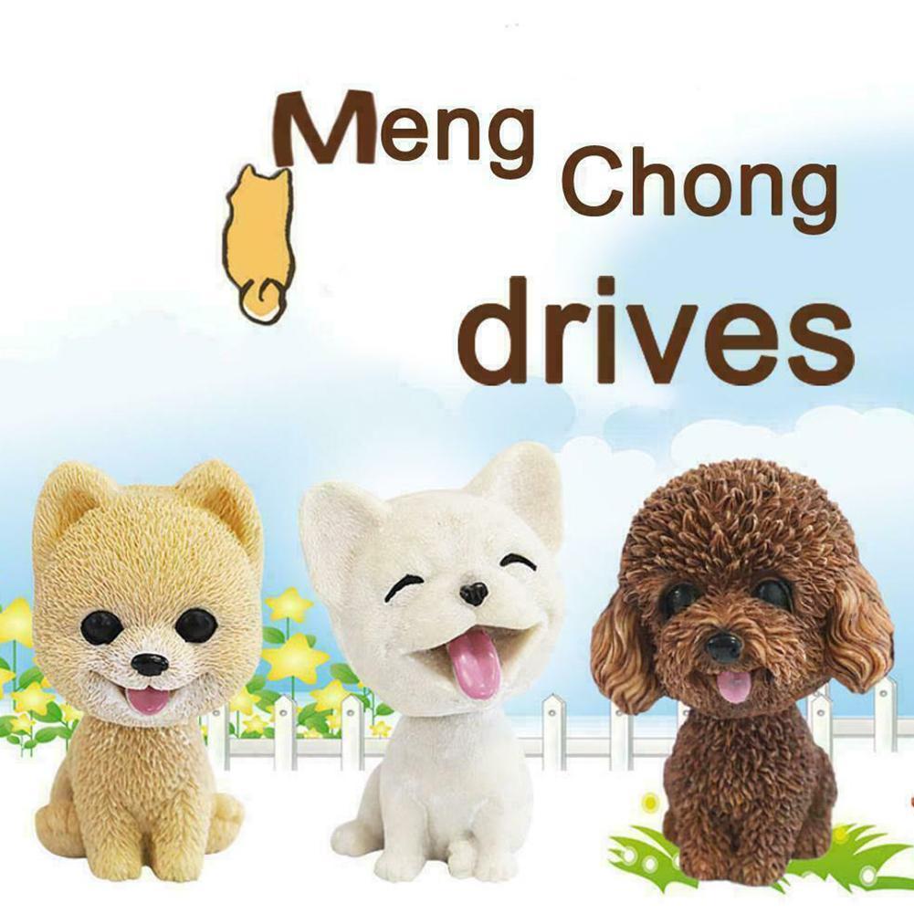 Mô Hình Chó Con Lắc Đầu Q1R6 Trang Trí Nội Thất Xe Hơi