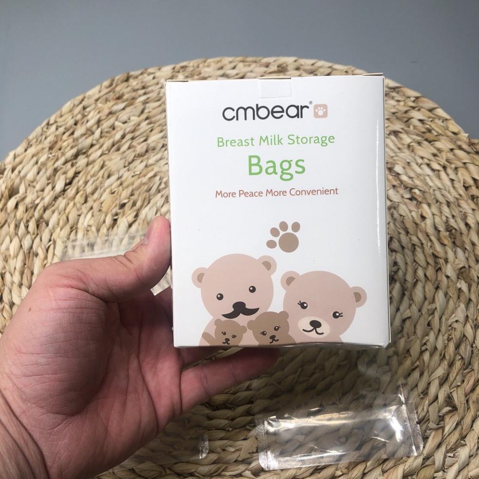 (Lẻ 1 túi) Túi trữ sữa Cmbear hộp 30 túi 220ml cho mẹ và bé Hàng Xuất Châu Âu