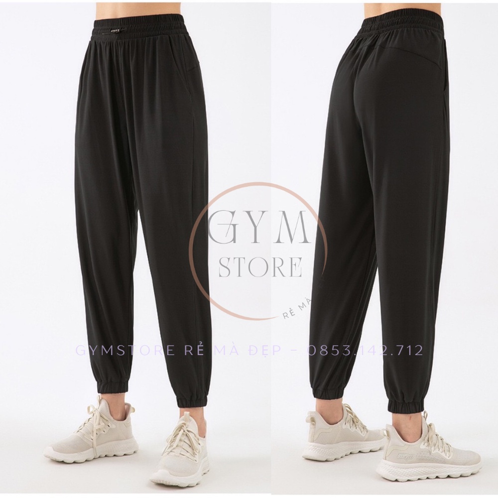Quần Jogger Alibaba Ống Rộng Thể Thao Nữ Tập Gym Yoga❤️𝐇𝐀̀𝐍𝐆 𝐗𝐈̣𝐍❤️Vải Lưới Co Giãn Thoáng Mát Cực Tôn Dáng 𝐆𝐘𝐌𝐒𝐓𝐎𝐑𝐄 033