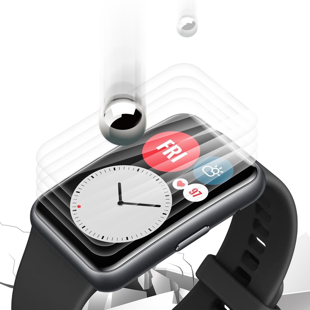 1 Miếng Dán Hydrogel Mềm Trong Suốt Bảo Vệ Màn Hình Đồng Hồ Thông Minh Huawei Watch Fit / Honor Watch ES
