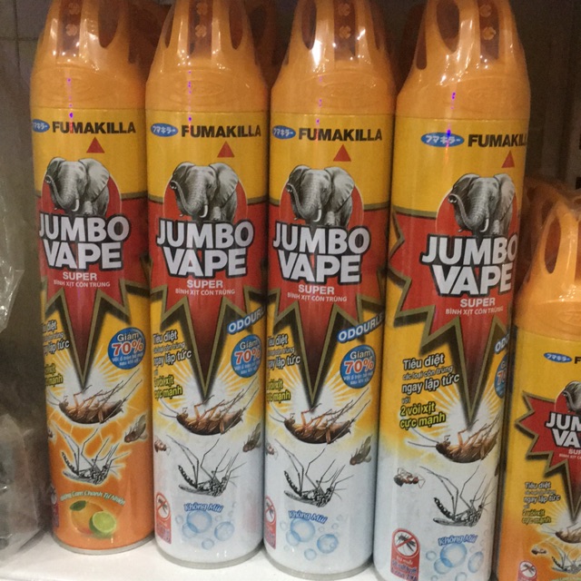 Xịt muỗi Jumbo Vape super 600ml