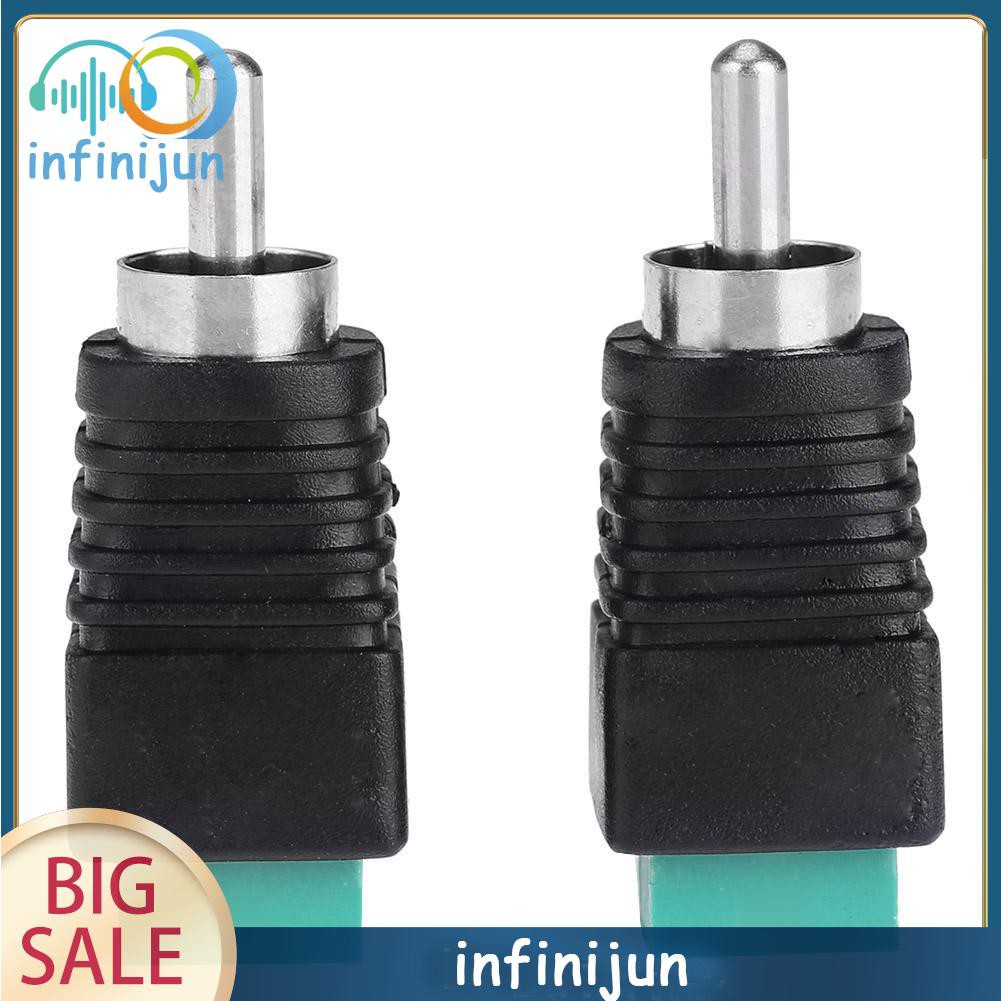 Set 2 Đầu Nối Dây Cáp Âm Thanh Rca Cho Camera Cctv