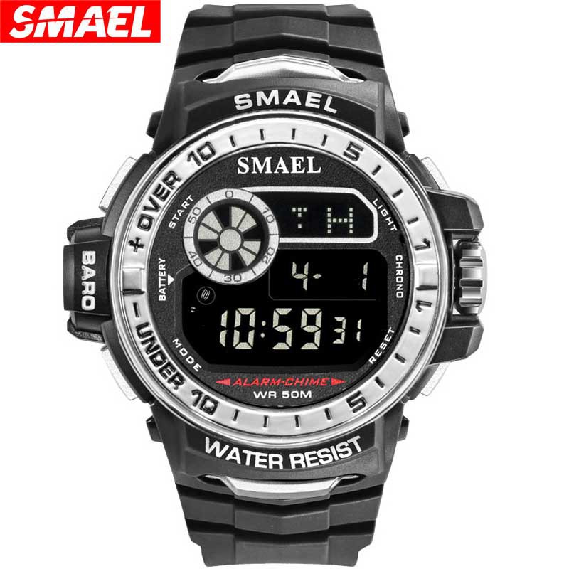 Đồng hồ kỹ thuật số SMAEL Đồng hồ đeo tay nam Chronograph Chống nước Sốc Đồng hồ thể thao ngoài trời Đồng hồ nam Đồng hồ nam 1626B